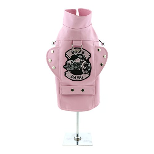DOGGIE DESIGN Biker Dawg Motorrad-Hundejacke, Größe XS, Rosa DOGGIE DESIGN Biker Dawg Motorrad-Hundejacke, Größe XS, Rosa von DOGGIE DESIGN