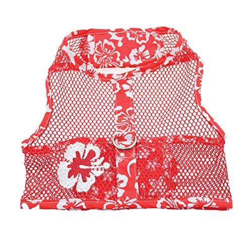 DOGGIE DESIGN Cooles Mesh-Hundegeschirr, hawaiianischer Hibiskus, Rot, Größe S DOGGIE DESIGN Cooles Mesh-Hundegeschirr, hawaiianischer Hibiskus, Rot, Größe S von DOGGIE DESIGN
