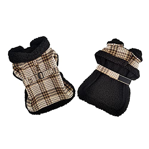 Hundegeschirr mit Sherpa-Futter, Größe M, Braun / Weiß kariert Hundegeschirr mit Sherpa-Futter, Größe M, Braun / Weiß kariert von DOGGIE DESIGN