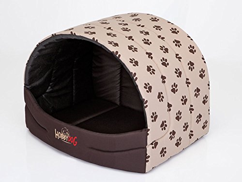 DOGGY Hobbydog R3 Busbwl2 Hundehütte Souffleur Hobbydog, Größe 3, 55x43cm Beige Mit Pfötchen, L, Beige Mit Pfötchen DOGGY Hobbydog R3 Busbwl2 Hundehütte Souffleur Hobbydog, Größe 3, 55x43cm Beige Mit Pfötchen, L, Beige Mit Pfötchen von DOGGY