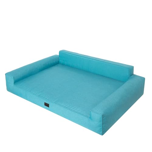 DOGGY Hundebett, Hundematratze, Hundecouch, für kleine und große Hunde, Hundekissen, Hundekorb, Haustier, Schlafplatz, Hundemöbel, Blau, XL: 98x66 cm DOGGY Hundebett, Hundematratze, Hundecouch, für kleine und große Hunde, Hundekissen, Hundekorb, Haustier, Schlafplatz, Hundemöbel, Blau, XL: 98x66 cm von DOGGY