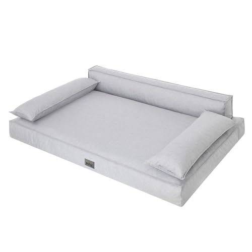 DOGGY Hundebett, Hundematratze, Hundecouch, für kleine und große Hunde, Hundekissen, Hundekorb, Haustier, Schlafplatz, Hundemöbel, Grau, XL: 99x66 cm DOGGY Hundebett, Hundematratze, Hundecouch, für kleine und große Hunde, Hundekissen, Hundekorb, Haustier, Schlafplatz, Hundemöbel, Grau, XL: 99x66 cm von DOGGY