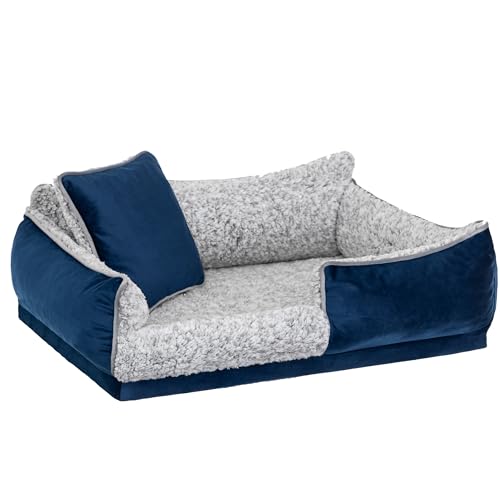 DOGGY Hundebett, Hundematratze, Hundecouch, für kleine und mittel Hunde, Hundekissen, Hundekorb, Haustier, Schlafplatz, Hundemöbel, Marineblau, S: 45x32 cm DOGGY Hundebett, Hundematratze, Hundecouch, für kleine und mittel Hunde, Hundekissen, Hundekorb, Haustier, Schlafplatz, Hundemöbel, Marineblau, S: 45x32 cm von DOGGY