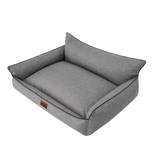 DOGGY Hundebett Haustierbett Hundeliege Kissen Liegen Hundekissen Bett Sofa Hundematratze Tierbett Hundesofa Matratze, Anthrazit Ökoleinen, XXXL - 132 x 106 cm DOGGY Hundebett Haustierbett Hundeliege Kissen Liegen Hundekissen Bett Sofa Hundematratze Tierbett Hundesofa Matratze, Anthrazit Ökoleinen, XXXL - 132 x 106 cm von DOGGY
