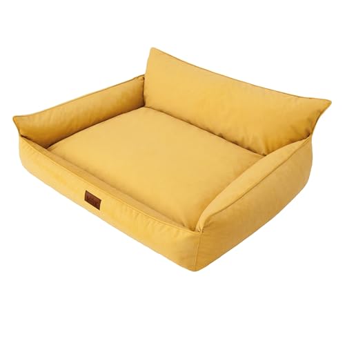 DOGGY Hundebett Haustierbett Hundeliege Kissen Liegen Hundekissen Bett Sofa Hundematratze Tierbett Hundesofa Matratze, Gelb Fancy, L - 64 x 49 cm DOGGY Hundebett Haustierbett Hundeliege Kissen Liegen Hundekissen Bett Sofa Hundematratze Tierbett Hundesofa Matratze, Gelb Fancy, L - 64 x 49 cm von DOGGY