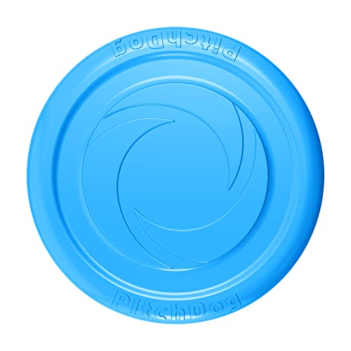 Frisbee für Hunde, Hundespielzeug, Gummi, Soft-Disc, interaktive Outdoor-Spielzeug, Hundeerziehung, Flying Disc, Soft, 24 cm, Blau von DOGGY