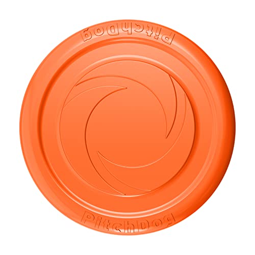 Frisbee für Hunde, Hundespielzeug, Gummi, Soft-Disc, interaktive Outdoor-Spielzeug, Hundeerziehung, Flying Disc, Soft, 24 cm, Orange von DOGGY