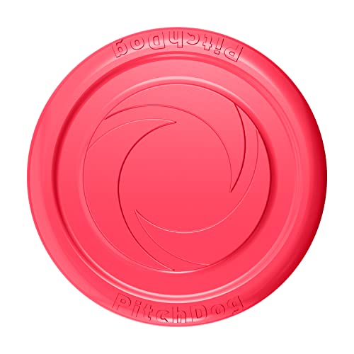 Frisbee für Hunde, Hundespielzeug, Gummi, Soft-Disc, interaktive Outdoor-Spielzeug, Hundeerziehung, Flying Disc, Soft, 24 cm, Rosa von DOGGY
