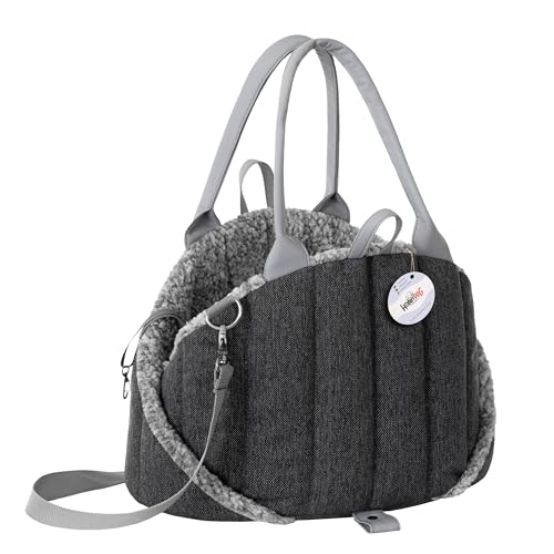 Hundetasche, Tragetuch, Tragetasche, Haustier, Transporttasche, Höhenverstellbar, Hundezubehör, Transportbox, Reise, 38x24x28 cm, Schwarz Inari von DOGGY