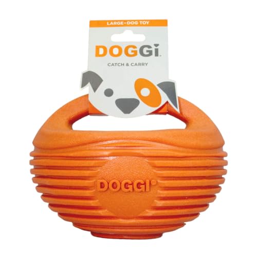 DOGGi Fangen und tragen Sie großen Rugbyball von DOGGi