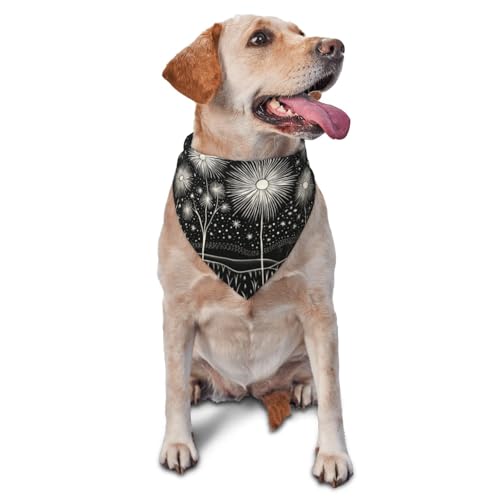Abstrakte Hundehalstücher und Haustier-Schals mit Löwenzahn-Motiv – stilvolle und bequeme Hundeschals für kleine, mittelgroße und große Hunde Abstrakte Hundehalstücher und Haustier-Schals mit Löwenzahn-Motiv – stilvolle und bequeme Hundeschals für kleine, mittelgroße und große Hunde von DOGJTYUEH