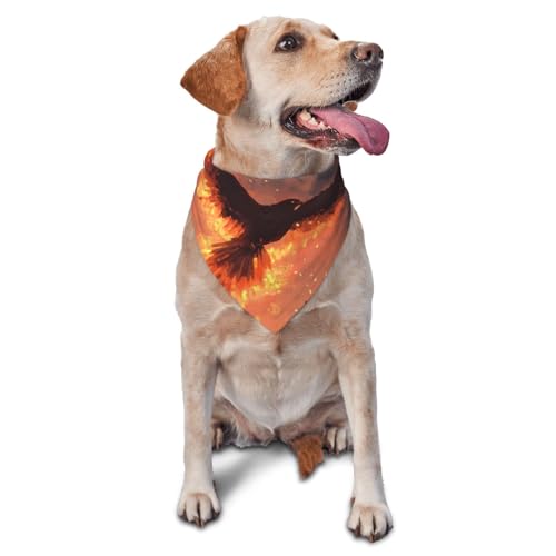 Bathing Fire Phoenix Hundehalstücher & Haustier-Schals – stilvolle und bequeme Hundeschals für kleine, mittelgroße und große Hunde Bathing Fire Phoenix Hundehalstücher & Haustier-Schals – stilvolle und bequeme Hundeschals für kleine, mittelgroße und große Hunde von DOGJTYUEH