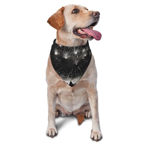 Brilliant Fireworks Hundehalstücher & Haustier-Schals – stilvolle und bequeme Hundeschals für kleine, mittelgroße und große Hunde Brilliant Fireworks Hundehalstücher & Haustier-Schals – stilvolle und bequeme Hundeschals für kleine, mittelgroße und große Hunde von DOGJTYUEH