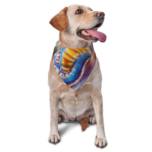 Hundehalstücher und Haustier-Schals mit Schneckenmotiv, stilvolle und bequeme Hundehalstücher für kleine, mittelgroße und große Hunde Hundehalstücher und Haustier-Schals mit Schneckenmotiv, stilvolle und bequeme Hundehalstücher für kleine, mittelgroße und große Hunde von DOGJTYUEH