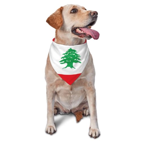 Hundehalstücher und Haustierschals mit Flagge des Libanons – stilvolle und bequeme Hundeschals für kleine, mittelgroße und große Hunde Hundehalstücher und Haustierschals mit Flagge des Libanons – stilvolle und bequeme Hundeschals für kleine, mittelgroße und große Hunde von DOGJTYUEH