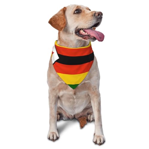 Hundehalstücher und Haustierschals mit Flagge von Simbabwe, stilvolle und bequeme Hundehalstücher für kleine, mittelgroße und große Hunde Hundehalstücher und Haustierschals mit Flagge von Simbabwe, stilvolle und bequeme Hundehalstücher für kleine, mittelgroße und große Hunde von DOGJTYUEH