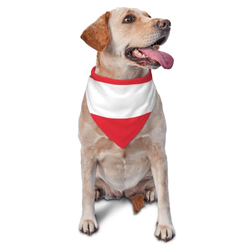 Hundehalstücher & Haustierschals mit Österreichischer Flagge, stilvolle und bequeme Hundeschals für kleine, mittelgroße und große Hunde von DOGJTYUEH