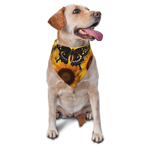 Hundehalstücher & Haustierschals mit Schmetterlingspflücken, stilvolle und bequeme Hundehalstücher für kleine, mittelgroße und große Hunde Hundehalstücher & Haustierschals mit Schmetterlingspflücken, stilvolle und bequeme Hundehalstücher für kleine, mittelgroße und große Hunde von DOGJTYUEH