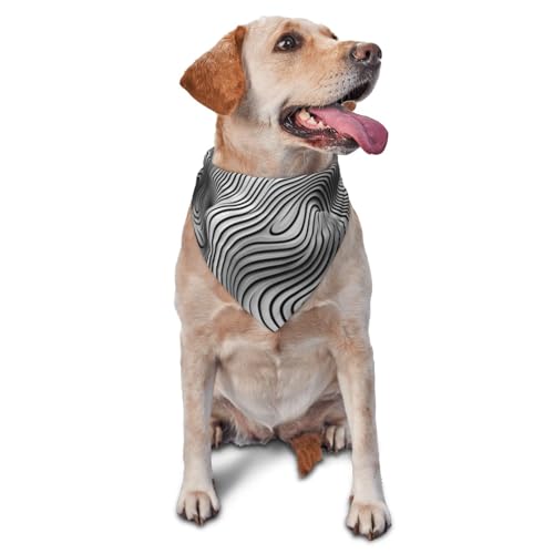 Hundehalstücher und Haustierschals mit Wellenstreifen – stilvolle und bequeme Hundeschals für kleine, mittelgroße und große Hunde von DOGJTYUEH