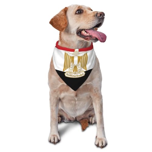 Hundehalstücher & Haustierschals mit ägyptischer Flagge, stilvolle und bequeme Hundeschals für kleine, mittelgroße und große Hunde Hundehalstücher & Haustierschals mit ägyptischer Flagge, stilvolle und bequeme Hundeschals für kleine, mittelgroße und große Hunde von DOGJTYUEH