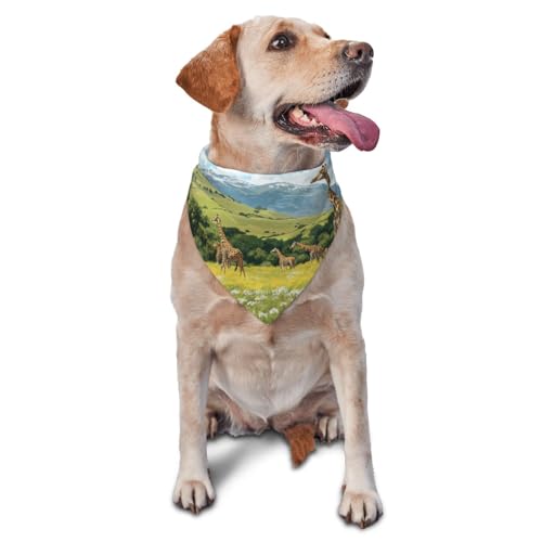 Hundehalstücher & Haustierschals mit afrikanischen Giraffen, stilvolle und bequeme Hundeschals für kleine, mittelgroße und große Hunde Hundehalstücher & Haustierschals mit afrikanischen Giraffen, stilvolle und bequeme Hundeschals für kleine, mittelgroße und große Hunde von DOGJTYUEH