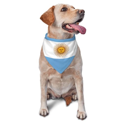 Hundehalstücher & Haustierschals mit argentinischer Flagge, stilvolle und bequeme Hundeschals für kleine, mittelgroße und große Hunde Hundehalstücher & Haustierschals mit argentinischer Flagge, stilvolle und bequeme Hundeschals für kleine, mittelgroße und große Hunde von DOGJTYUEH