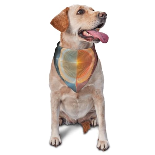 Hundehalstücher & Haustierschals mit gelb-rosa Öffnung, stilvolle und bequeme Hundeschals für kleine, mittelgroße und große Hunde Hundehalstücher & Haustierschals mit gelb-rosa Öffnung, stilvolle und bequeme Hundeschals für kleine, mittelgroße und große Hunde von DOGJTYUEH