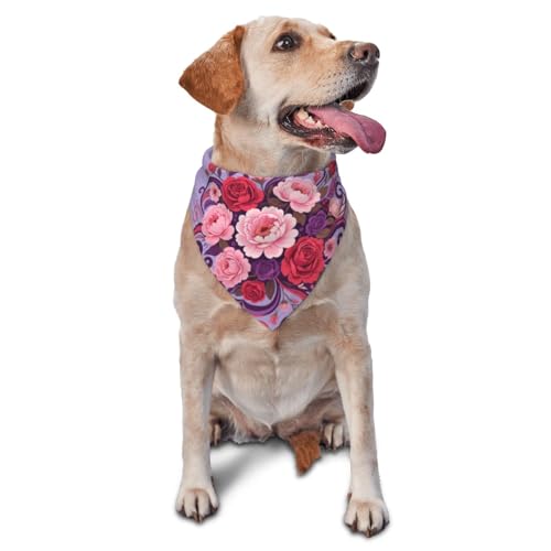 Hundehalstücher & Haustierschals mit leuchtenden Blumen – stilvolle und bequeme Hundeschals für kleine, mittelgroße und große Hunde Hundehalstücher & Haustierschals mit leuchtenden Blumen – stilvolle und bequeme Hundeschals für kleine, mittelgroße und große Hunde von DOGJTYUEH