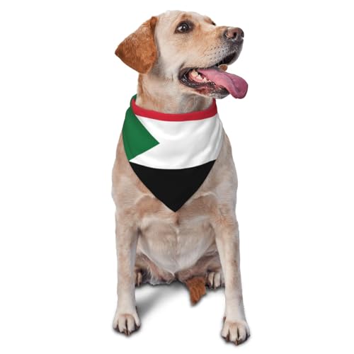 Hundehalstücher & Haustierschals mit sudanesischer Flagge, stilvolle und bequeme Hundeschals für kleine, mittelgroße und große Hunde Hundehalstücher & Haustierschals mit sudanesischer Flagge, stilvolle und bequeme Hundeschals für kleine, mittelgroße und große Hunde von DOGJTYUEH