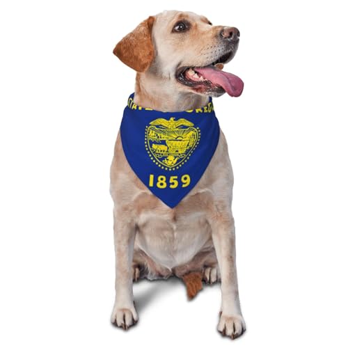 Oregon Hundehalstücher und Haustierschals mit Staatsflagge, stilvolle und bequeme Hundeschals für kleine, mittelgroße und große Hunde Oregon Hundehalstücher und Haustierschals mit Staatsflagge, stilvolle und bequeme Hundeschals für kleine, mittelgroße und große Hunde von DOGJTYUEH