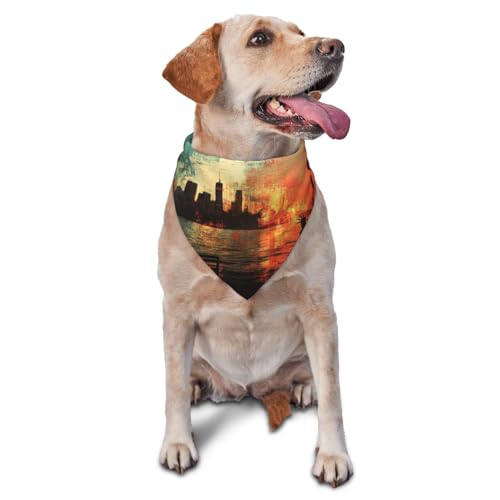 Sunset Harbor Hundehalstücher & Haustierschals – stilvolle und bequeme Hundeschals für kleine, mittelgroße und große Hunde Sunset Harbor Hundehalstücher & Haustierschals – stilvolle und bequeme Hundeschals für kleine, mittelgroße und große Hunde von DOGJTYUEH