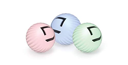 DOGNESS Mini Fun Balls Mini-Lernspielzeugbälle – für Katzen mit Licht, Ton und Geruch, grün-blau-rosa, 10631 von DOGNESS