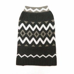 DOGO 100 Dogge Zigzag Hund Pullover, Large, Schwarz DOGO 100 Dogge Zigzag Hund Pullover, Large, Schwarz von DOGO 100