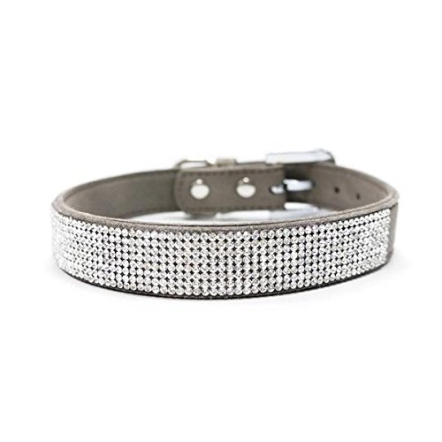 Dogo VIP Bling Hundehalsband, Grau/Größe M Dogo VIP Bling Hundehalsband, Grau/Größe M von DOGO