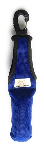DOGS and MORE - Bringsel mit leichtem Wirbelkarabiner in Blau (Verweiser-Dummy) von DOGS and MORE