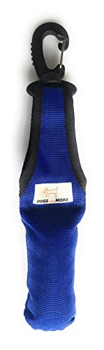 Dogs and More - Bringsel mit leichtem Wirbelkarabiner in Blau (Verweiser-Dummy) von DOGS and MORE - Made in Berlin