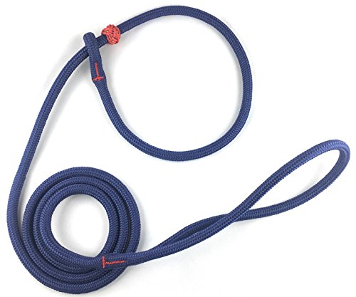 Dogs and More - PatchArt-Leine - Leine und Halsband in EINEM; Retrieverleine (Marineblau) von DOGS and MORE