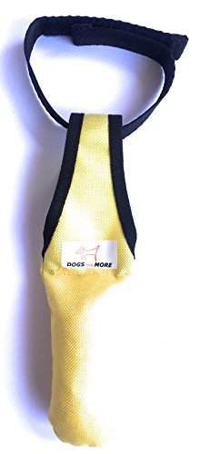 DOGS and MORE - Bringsel mit Gurt- & Klettband (Verweiser-Dummy) (Gelb) von DOGS and MORE