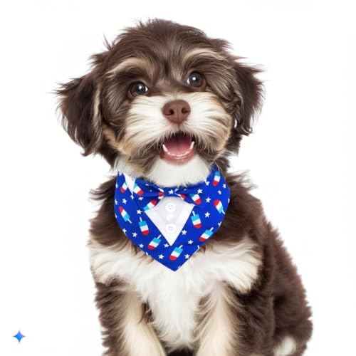 DOGTACT Hunde-Smoking, verstellbar, formelles Hochzeits-Outfit, Bandana, Smokinghalsband mit Fliege, Haustier-Geburtstag, Valentinstag, Cosplay, Größe XL von DOGTACT