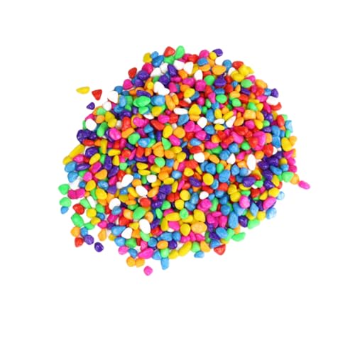 DOITOOL Aquarium Felsen Bunte Stein Garten Decor Aquarium Kies 1000g Unregelmäßigen Glow DOITOOL Aquarium Felsen Bunte Stein Garten Decor Aquarium Kies 1000g Unregelmäßigen Glow von DOITOOL