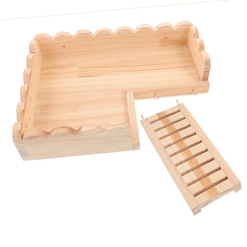 DOITOOL Nagetier-anreicherung Plattformspielzeug Aus Holz Großes Hamsterkäfig-zubehörset DOITOOL Nagetier-anreicherung Plattformspielzeug Aus Holz Großes Hamsterkäfig-zubehörset von DOITOOL