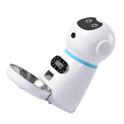 DOITOOL 1 Satz Fütterungsroboter automatische Zuführung Selbstfütternder Katzennapf pet Feeder pet Food Container Futterautomaten für Hunde programmierbarer Roboter Haustierzubehör USB Abs von DOITOOL