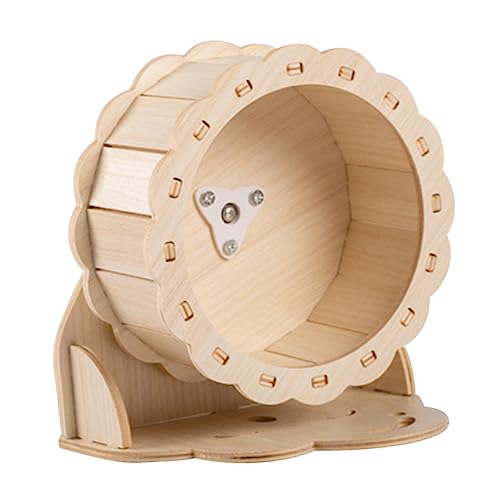 DOITOOL Laufrad Für Hamster 2er-Pack Holzspielzeug Für Haustiere Glatte Kanten von DOITOOL