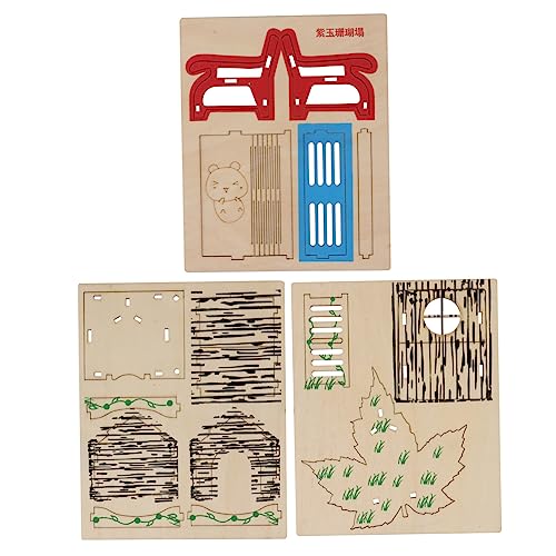 DOITOOL Hamsterhaus Aus Holz Versteck Spielzeug-Set Hamster Mäuse Kleintiere DOITOOL Hamsterhaus Aus Holz Versteck Spielzeug-Set Hamster Mäuse Kleintiere von DOITOOL