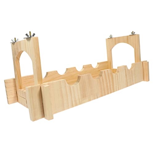 DOITOOL Chinchilla-haustierbrücke Kleintierspielzeug Rattenkäfig-zubehör Holzbrücke Für Hamsterspielzeug Versteckbrücke Für Haustiere von DOITOOL