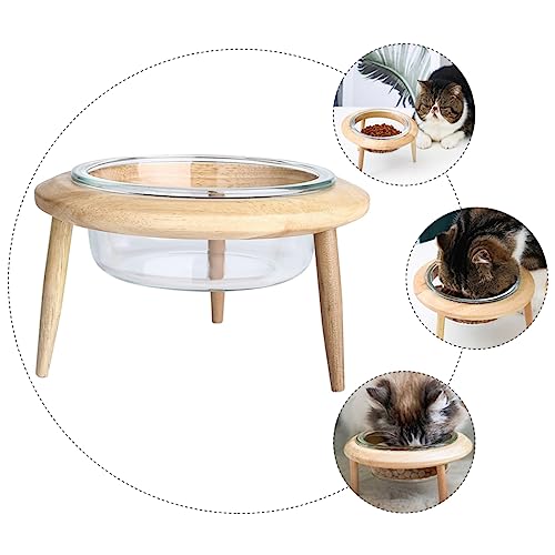 DOITOOL Katzennapfständer Glas-futternapf Wasserspender für Katzen Hals-futternapf Gestell DOITOOL Katzennapfständer Glas-futternapf Wasserspender für Katzen Hals-futternapf Gestell von DOITOOL
