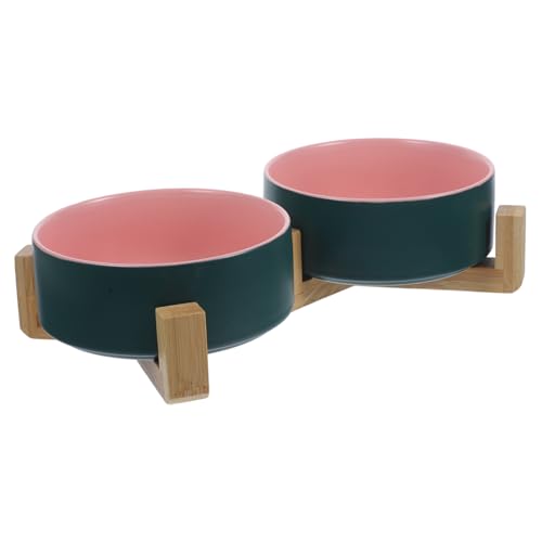 DOITOOL 1 Satz Katzennapf Aus Keramik Katzennapf Keramik Wasserschale Aus Keramik Fressnäpfe Für Hunde Haustierfütterungszubehör Zweifarbig Wassernapf Für Katzen Hölzern DOITOOL 1 Satz Katzennapf Aus Keramik Katzennapf Keramik Wasserschale Aus Keramik Fressnäpfe Für Hunde Haustierfütterungszubehör Zweifarbig Wassernapf Für Katzen Hölzern von DOITOOL