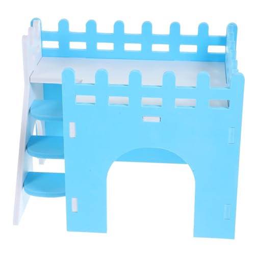 DOITOOL Hamsterversteck Meerschweinchenversteck Holzhausleiter Doppelstockdesign für Kleintiere Ratten Chinchilla DOITOOL Hamsterversteck Meerschweinchenversteck Holzhausleiter Doppelstockdesign für Kleintiere Ratten Chinchilla von DOITOOL