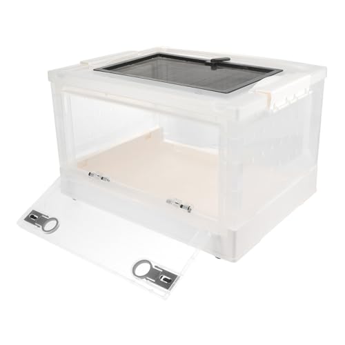 DOITOOL 1 Satz Terrarium Rennmaus Lebensraum Zuchtbehälter für Haustiere Hamster Spielzeuge Zusammenklappbarer Igelkäfig Haustierkäfig kriechen Kleine Tiere kleines Glas Container Plastik von DOITOOL