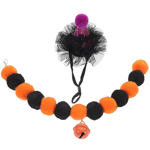 DOITOOL 1 Satz für Party-Haustier-Kostüm Glockenkragen - -Halloween-Kostüm Hundehalsband Katzenhut Haarball Fledermaushut Katzenglocke einstellen schmücken Plüsch DOITOOL 1 Satz für Party-Haustier-Kostüm Glockenkragen - -Halloween-Kostüm Hundehalsband Katzenhut Haarball Fledermaushut Katzenglocke einstellen schmücken Plüsch von DOITOOL